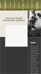 Mobile Screenshot of hollywoodsaxophonequartet.com